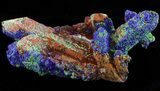 Quartz Crystals & Azurite & Malachite - Morocco #38587-1